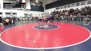 145 lbs Champ. Round 1 - Amber Farr, Norwalk vs Melissa Moreno, Paloma Valley