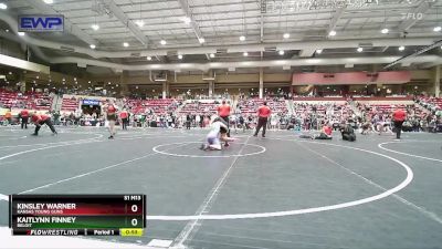 110 lbs Quarterfinal - Kaitlynn Finney, Beloit vs Kinsley Warner, Kansas Young Guns