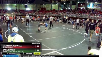 70 lbs Champ. Round 1 - Carter Caldwell, Nebraska Boyz vs Jace Baker, Junior Titans Wrestling Club