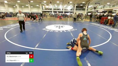 97 lbs Semifinal - Alexander Depratti, KT Kidz vs Brogan Beckman, None