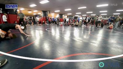 132 lbs Quarterfinal - Gunner Blevins, Ponca City Wildcat Wrestling vs Clayton Eudaily, Tonkawa Takedown Club