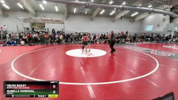 110 lbs Champ. Round 2 - Velma Bailey, North Fork High School vs Isabella Sandoval, Legacy