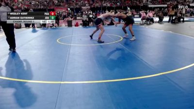 5A 157 lbs Champ. Round 1 - Adrian Gutierrez, Jerome vs Wesley Kent, Pocatello