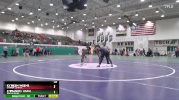 215 lbs Cons. Round 1 - Emmanuel Usani, Brownsburg vs Ky`reem Weems, Warren Central