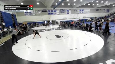 125 lbs 5th Place Match - Zoe Clements, Chino Hills WC vs Samantha Grissom, Eastvale Elite Wrestling