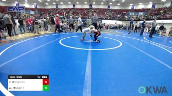 46 lbs Semifinal - Garrett Doyle, Cowboy Wrestling vs Waylon Macke, F-5 Grappling