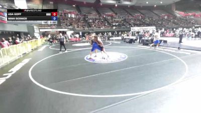 215 lbs Champ. Round 1 - Asa Goff, Newport Harbor High School Wrestling vs Minh Bernier
