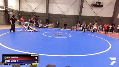 126 lbs Cons. Semi - Chase Hemphill, OR vs Creed Wright, WA