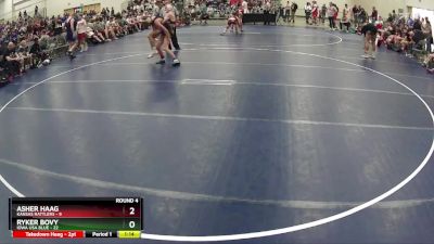 125 lbs Round 4 (6 Team) - Ryker Bovy, Iowa USA Blue vs Asher Haag, Kansas Rattlers