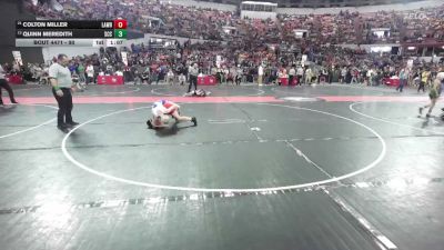 90 lbs Quarterfinal - Colton Miller, Brillion Wrestling Club vs Quinn Meredith, St. Croix Central