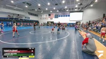 43 lbs Semifinal - Kashtyn Grant, Torrington Wrestling Club vs Laiton Wilson, Eastside United