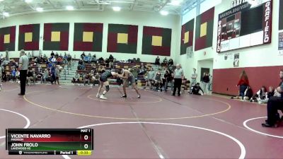 150 lbs 3rd Place Match - Vicente Navarro, Madison vs John Frolo, Lakewood HS