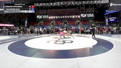 145 lbs Champ. Rd Of 64 - Angelina Spachman, PA vs Mackenzie Blue, TX