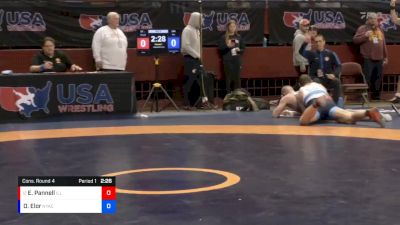 97 lbs Cons. Round 4 - Eli Pannell, Illinois vs Orry Elor, New York Athletic Club