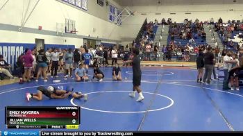 101 lbs Quarterfinal - Jillian Wells, Team So Cal vs Emily Mayorga, Pounders WC