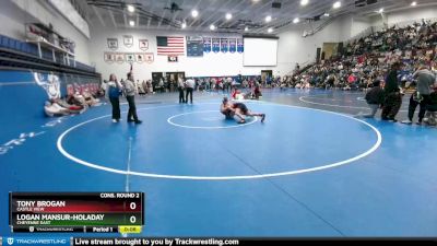 132 lbs Cons. Round 2 - Tony Brogan, Castle View vs Logan Mansur-Holaday, Cheyenne East