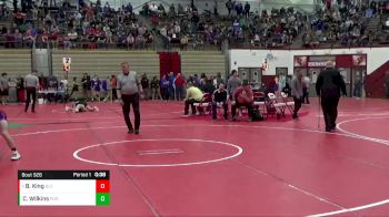 113 lbs Quarterfinal - Brody King, Glenn vs Cooper Wilkins, Portage