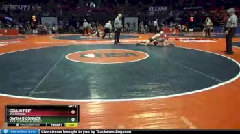 2A 138 lbs 5th Place Match - Owen O`Connor, Joliet (Catholic Academy) vs Collin Reif, Jacksonville