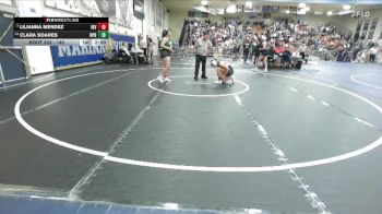 145 lbs Champ. Round 2 - Lilianna Mendez, Irvine vs Clara Soares, Newport Harbor