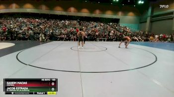 165 lbs Champ. Round 1 - Saheim Macias, Central vs Jacob Estrada, El Dorado HS (Placentia)