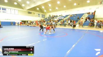 110 lbs 3rd Place Match - Lucia Bybee, San Clemente High Girls Wrestl vs Leila Witzerman, Peninsula