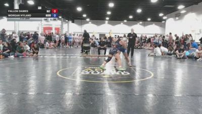 115 lbs Semifinal - Fallon Dames, Mat Demon Girls Blue - GK12E vs Morgan Hyland, MGW Savage Sisters - GK12E