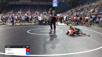 126 lbs Rnd Of 32 - Ryan Rider, Iowa vs Leo Maestas, California