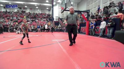 46 lbs Consolation - Camden Holden, Ponca City Wildcat Wrestling vs Kyngzleigh Ballard, Team Conquer Wrestling