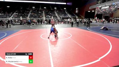 81 lbs Consi Of 8 #2 - Kaice Ruby, Touch Of Gold WC vs Nikolai Mysierowicz, Windy City WC