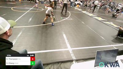 67 lbs Consi Of 8 #2 - Koby Thompson, Pin-King All Stars vs Sam Chang, Dark Cloud Wrestling Club