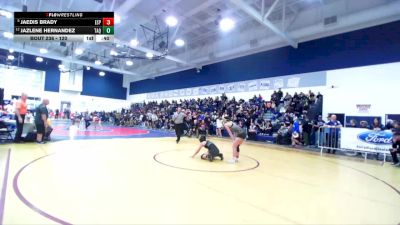 120 lbs Cons. Round 2 - Jaedis Brady, Esperanza vs Jazlene Hernandez, Tahquitz
