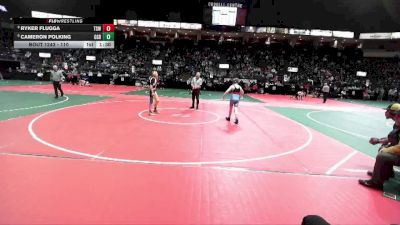110 lbs Champ. Round 2 - Cameron Polking, GGBA vs Ryker Flugga, TSWA