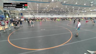 120 lbs Cons. Round 4 - Christopher Metz, Unattached vs Cody Duvendack, Unattached