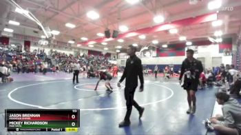 113 lbs Cons. Round 2 - Mickey Richardson, Mar Vista vs Jason Brennan, Mountain Empire