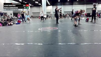 150 lbs Round 9 (10 Team) - Ilyana Martinez, Backyard Brawlers Pink vs Bianca Barbarossi, Oklahoma Mafia