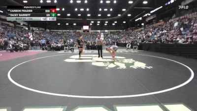 170 lbs Champ. Round 1 - Tacey Barrett, Salina-South Hs vs Carbon Frazier, DeSoto Hs