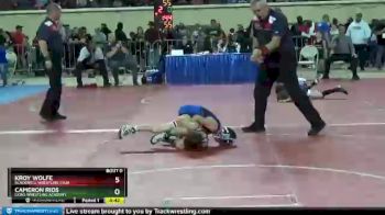 55 lbs 3rd Place Match - Cameron Rios, Lions Wrestling Academy vs Kroy Wolfe, Blackwell Wrestling Club