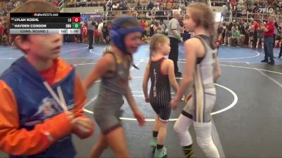 45 lbs Cons. Round 2 - Hayden Condon, Donahue Wrestling Academy vs Lylah Koehl, Liberty Union