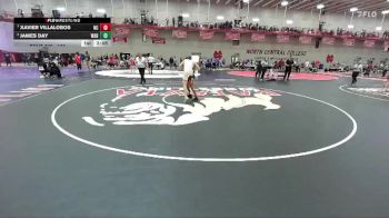 133 lbs Quarterfinal - Xavier Villalobos, North Central vs James Day, Wabash
