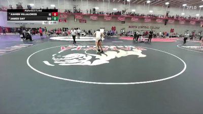 133 lbs Quarterfinal - Xavier Villalobos, North Central vs James Day, Wabash