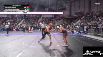 165 lbs Cons. Round 1 - Derek Thomas, Wamego vs Wakefield Fincham, Beloit WC