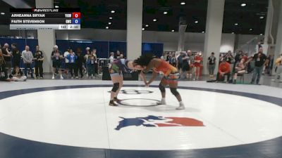 190 lbs Cons. Sub-quarters - Arheanna Bryan, Youth Impact Center Wrestling Club vs Faith Stevenson, Grindhouse Wrestling Club
