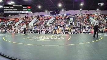 113 lbs Quarterfinals (8 Team) - Kassie Sapp, Whitehall HS vs Stephen Aldrich, Lakewood HS
