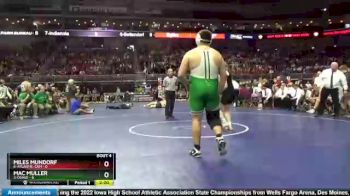 285 lbs Quarterfinal - Mac Muller, 3-Osage vs Miles Mundorf, 6-Atlantic-CAM