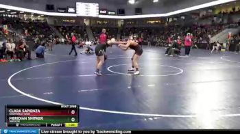 140 lbs Quarterfinal - Meridian Snitker, Waukon vs Clara Sapienza, Southwest Iowa