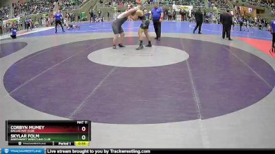 250 lbs Champ. Round 1 - Skylar Folm, Northwest Wrestling Club vs Corbyn Mumey, Dallas Mat Club