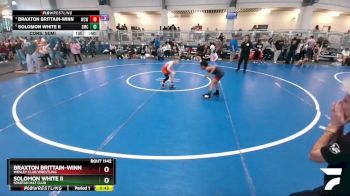 60 lbs Cons. Semi - Braxton Brittain-winn, Wesley Club Wrestling vs Solomon White Ii, Spartan Mat Club