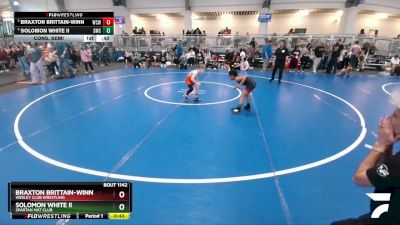 60 lbs Cons. Semi - Braxton Brittain-winn, Wesley Club Wrestling vs Solomon White Ii, Spartan Mat Club