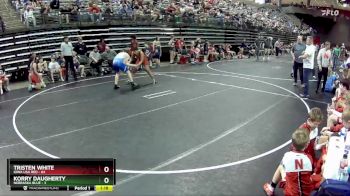 140 lbs Round 3 (6 Team) - Tristen White, Iowa USA Red vs Korry Daugherty, Nebraska Blue