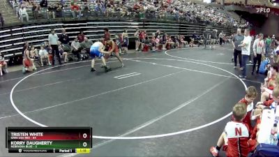 140 lbs Round 3 (6 Team) - Tristen White, Iowa USA Red vs Korry Daugherty, Nebraska Blue